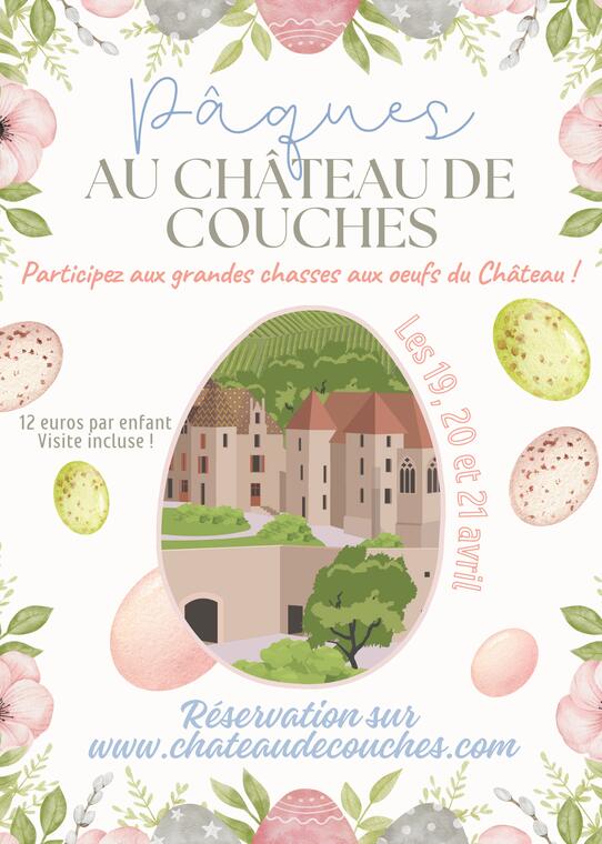 Chasses aux oeufs de Pâques du Château de Couches