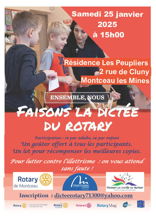 Faisons la dictée du Rotary