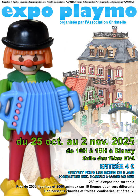Affiche exposition Playmobil