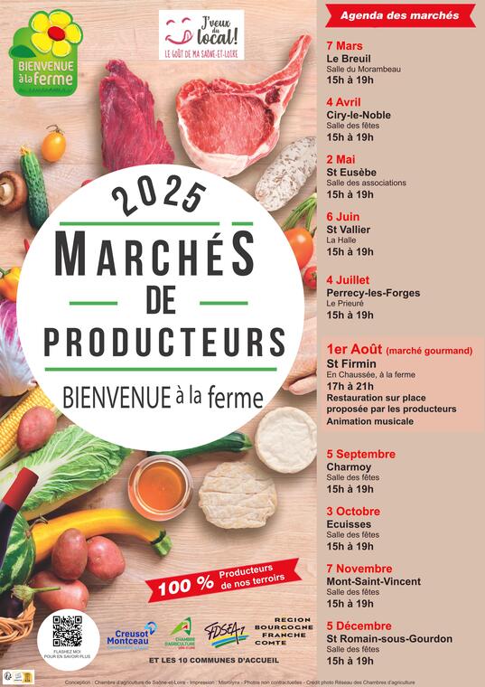 Affiche marchés de producteurs 2025