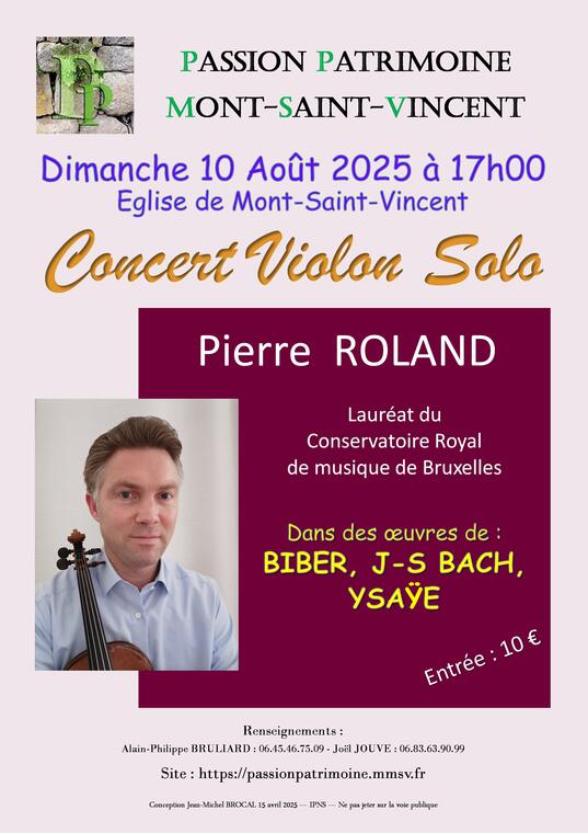 Affiche Concert Violon