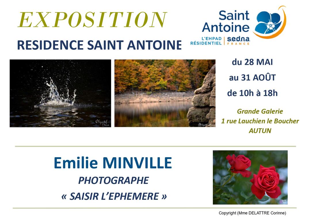 EXPO Emilie MINVILLE affiche