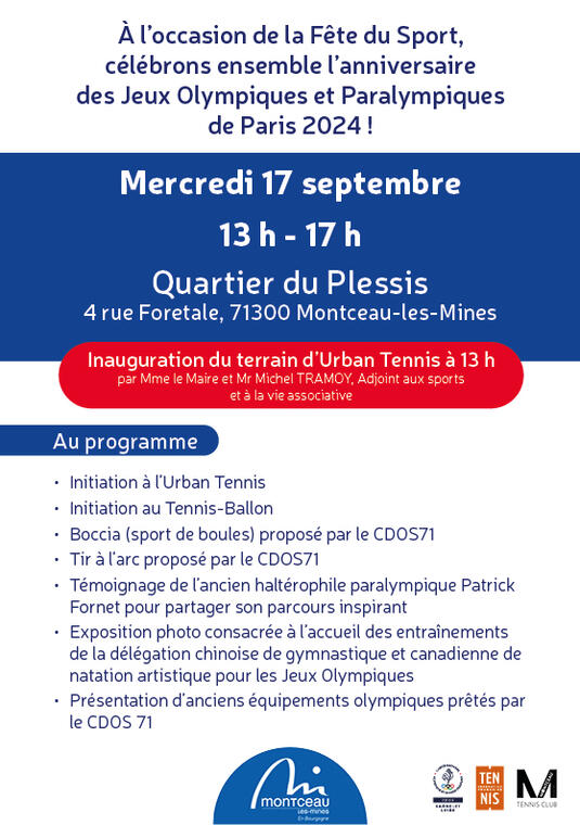 Flyer fête du sport