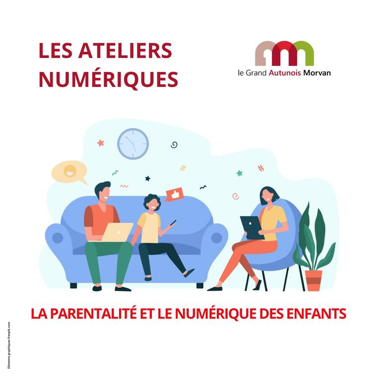 LES ATELIERS NUMÉRIQUES POUR TOUS - Vignettes A5 Parentalité