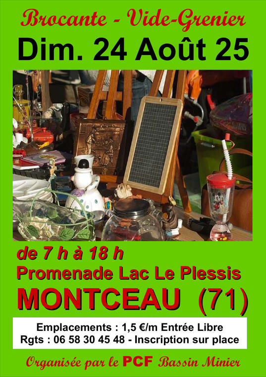 affiche brocante