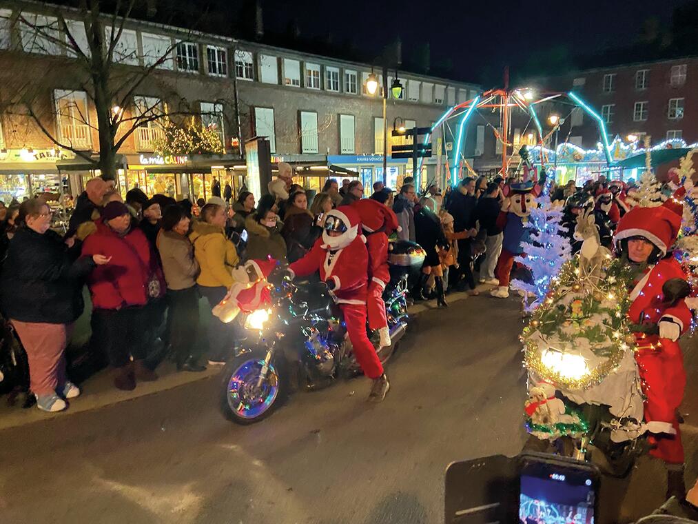 Motard père noël