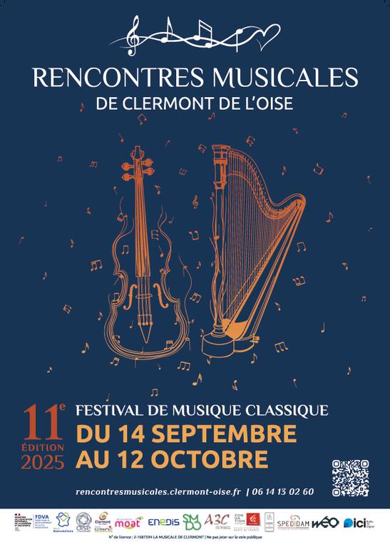 Affiche de la 11e édition des Rencontres Musicales de Clermont