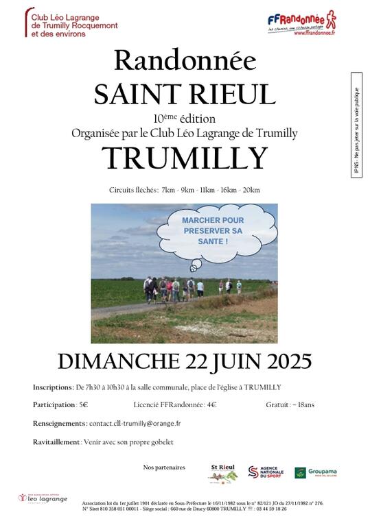 Randonnée Trumilly 22 juin