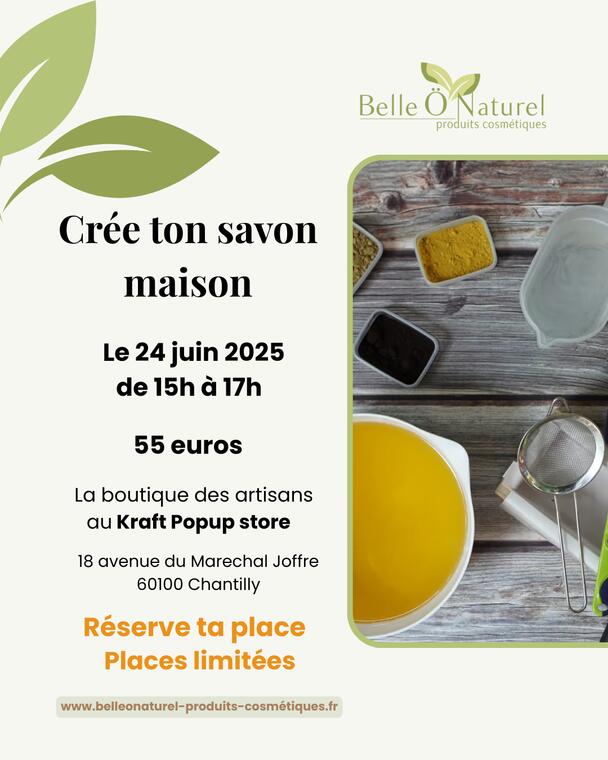 Atelier initiation a la saponification a froid