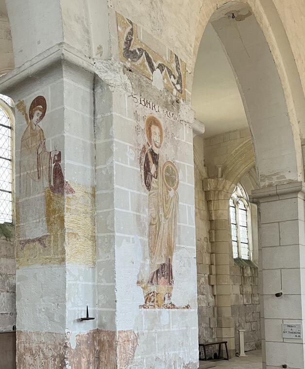 Photo fresque église de Chelles