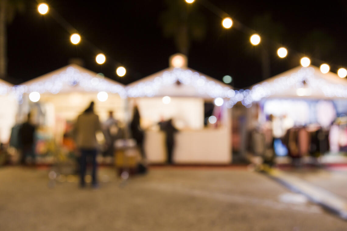 Photo marché nocturne