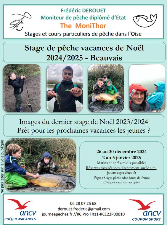 Stage de pêche Noël