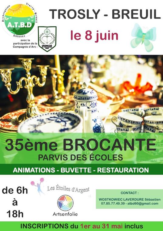 Affiche brocante 08 juin