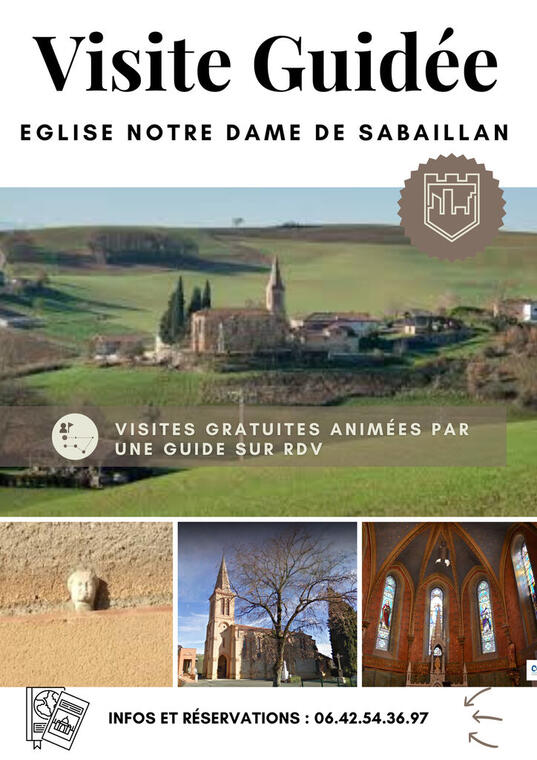 Affiche visite guidée église