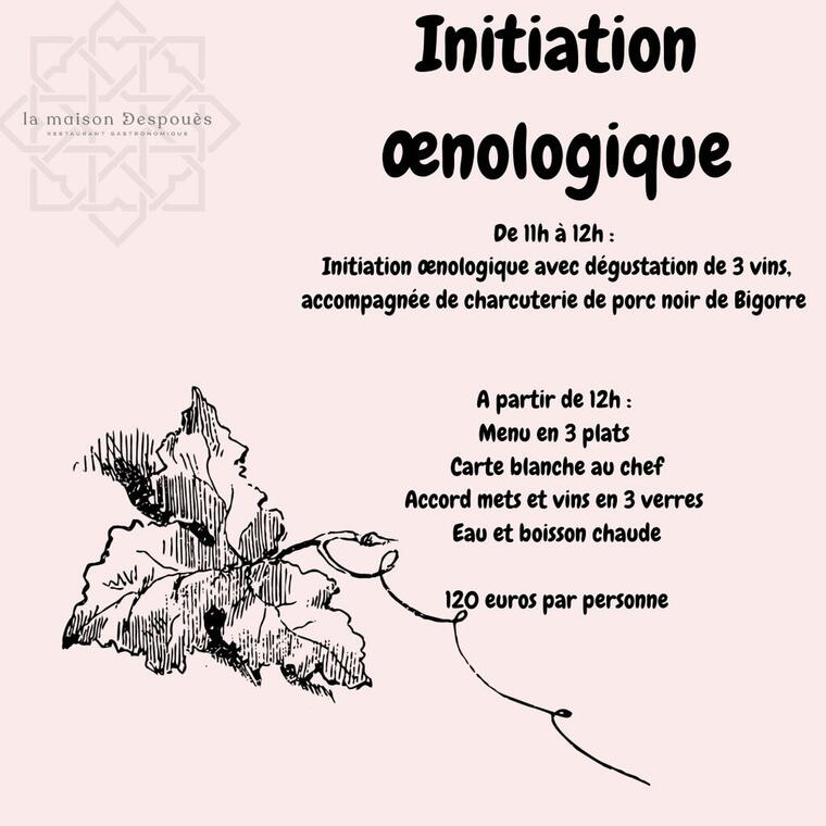 Affiche Initiation oenologie