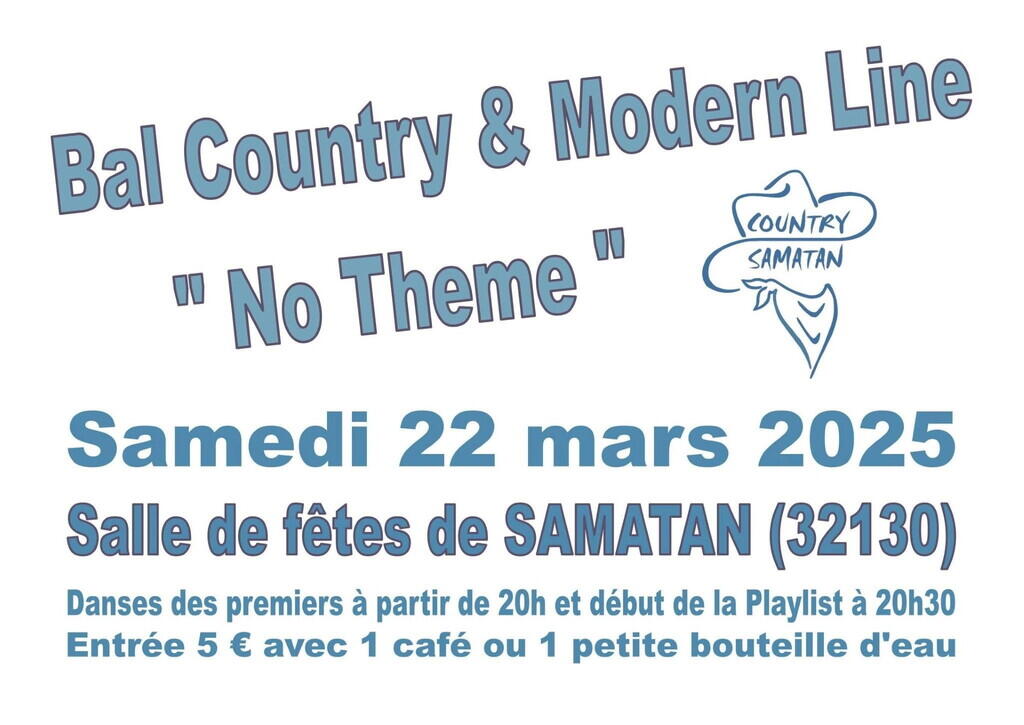 Affiche bal country