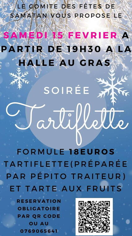 Affiche soirée tartiflette