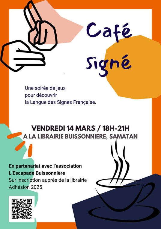 Affiche café signé