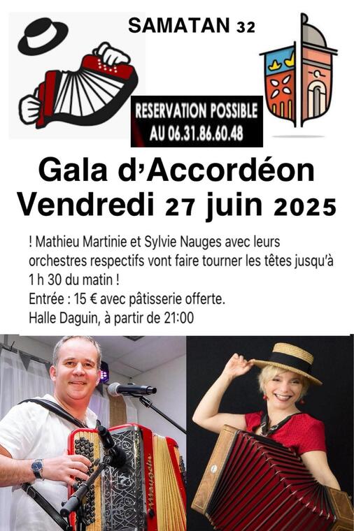 Affiche gala accordéon
