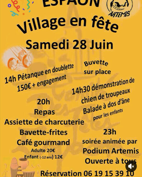 Affiche fête locale
