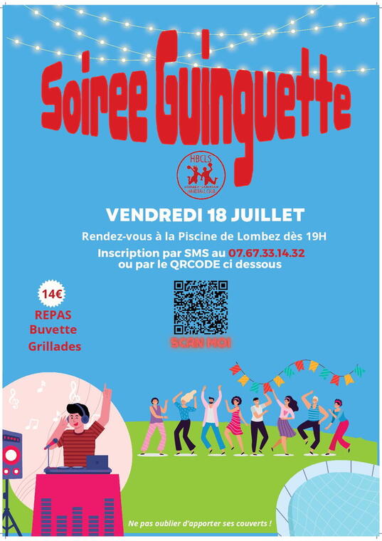 Affiche soirée guinguette