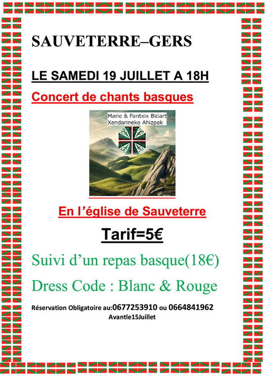 Affiche chants basques