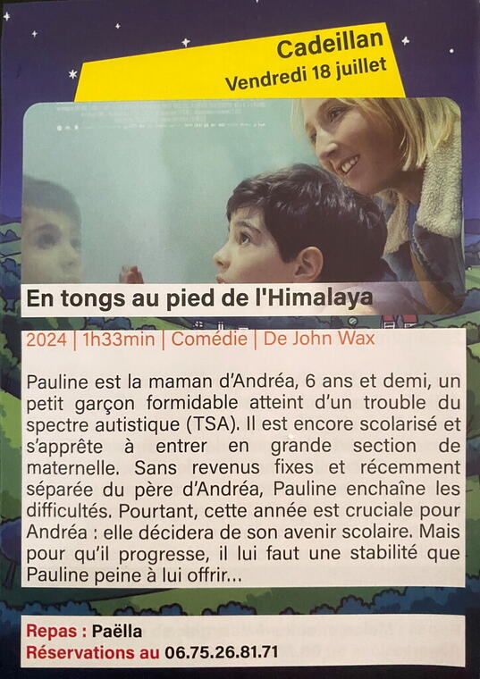 Affiche cinéma dans les coteaux