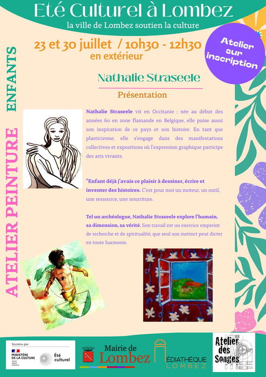 Affiche atelier peinture