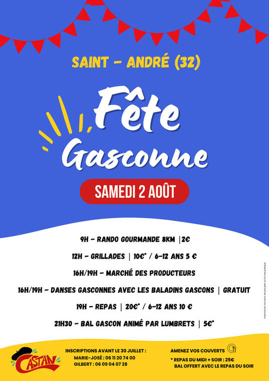 Affiche fête gasconne