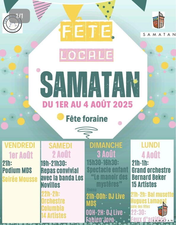 Affiche fête locale