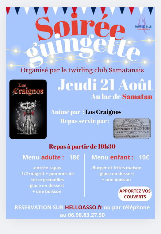Affiche soirée guinguette