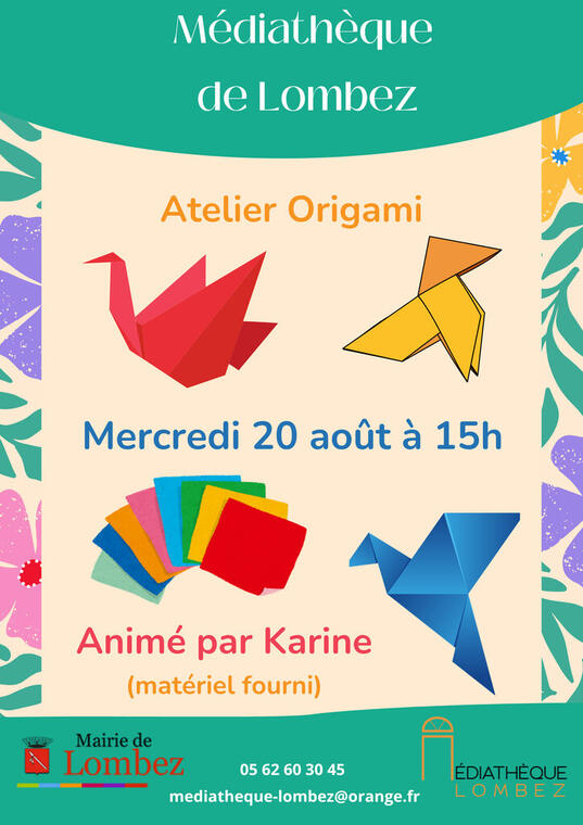 Affiche atelier créatif