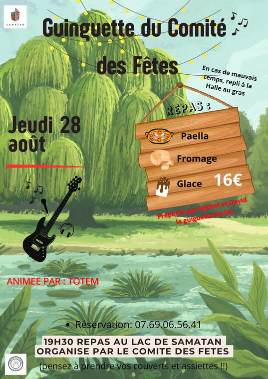 Affiche soirée guinguette