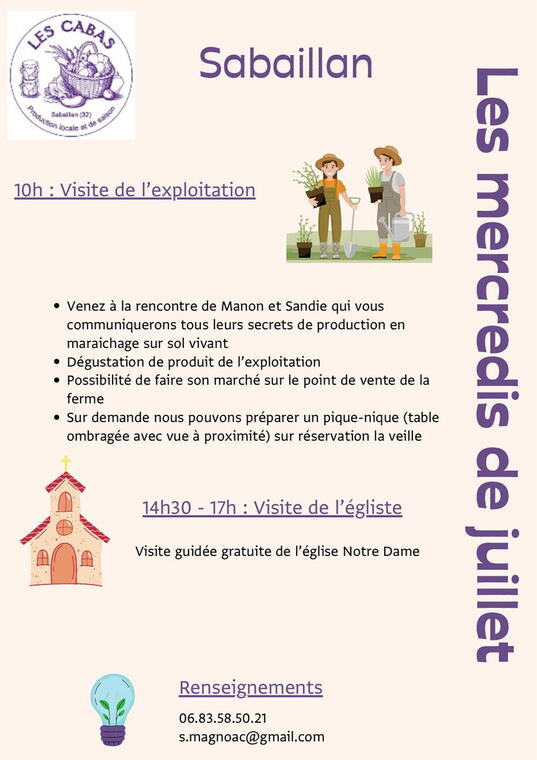 Affiche Les mercredis de Juillet