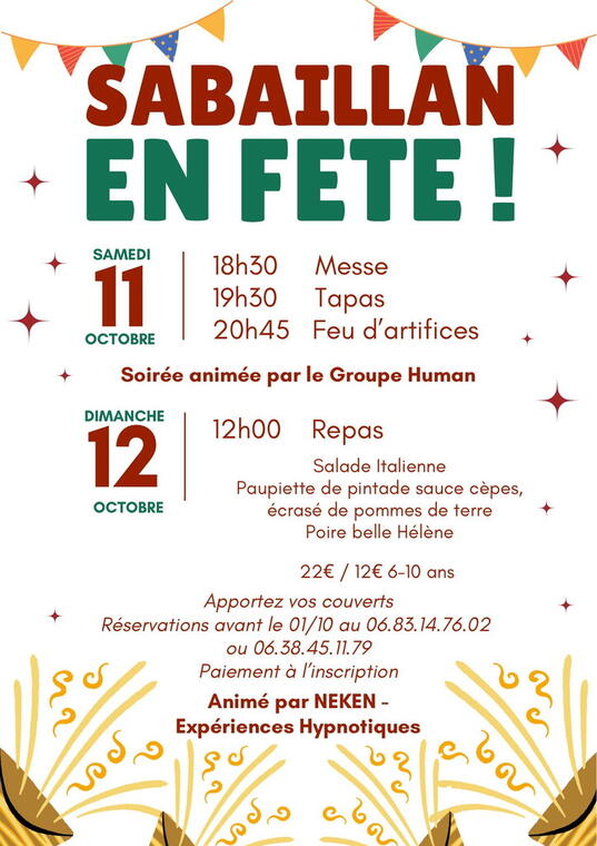 Affiche fête locale