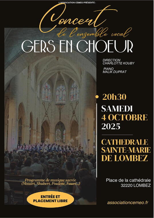 Affiche concert Lombez