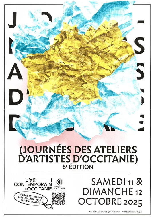 Affiche Journées des ateliers  d'artistes