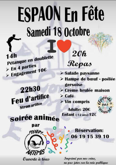 Affiche fête locale