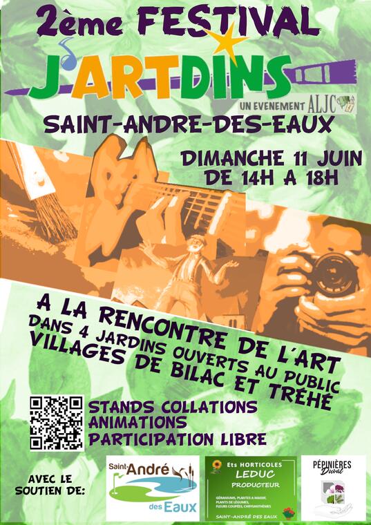 Affiche Festival J'ARTdins 2023