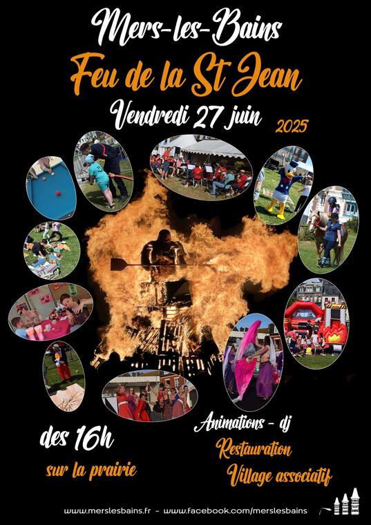 feu de la saint jean mers le 27 juin