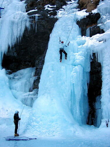 Cascade de glace Guide des 2 Vallées