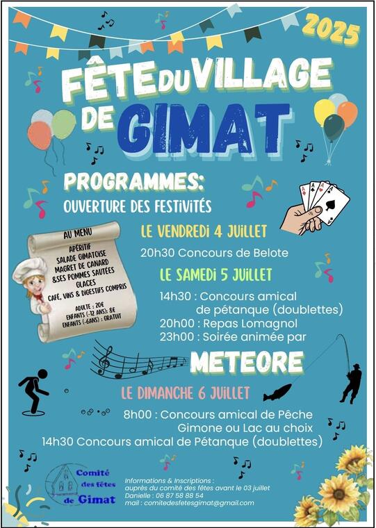 Fête locale de Gimat_Gimat