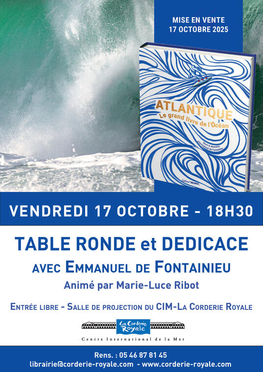 Atlantique, le grand livre de l'océan : Table ronde et  dédicace_Rochefort