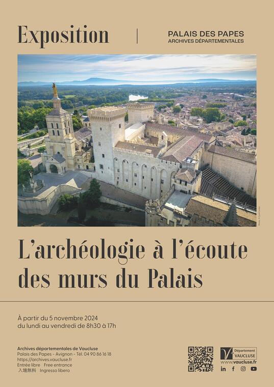 L’archéologie à l'écoute des murs du Palais… L'exposition !