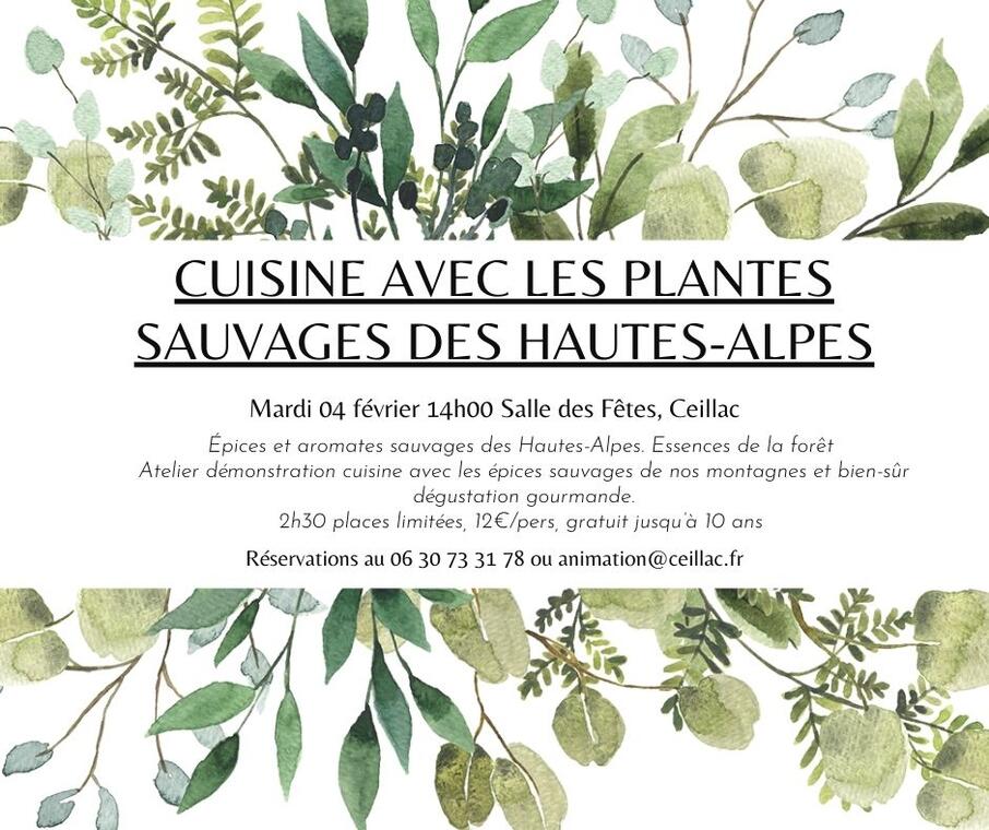 Atelier cuisine des plantes sauvages_Ceillac