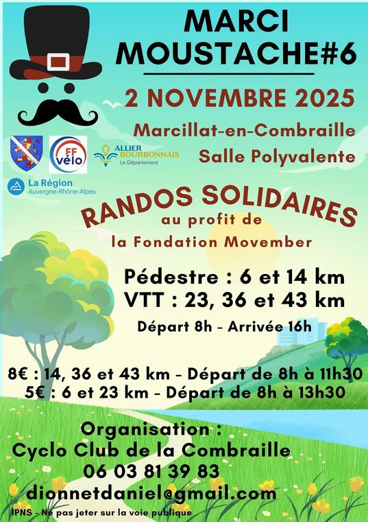 La Marci-Moustache #6 : randonnées pédestres et VTT_Marcillat-en-Combraille
