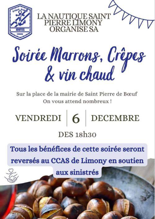 Soirée Marrons,  crêpes et  vin chaud_Saint-Pierre-de-Boeuf