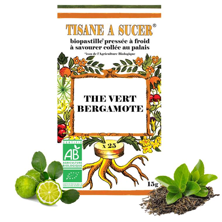 sachet de biopastille Thé vert/bergamotte