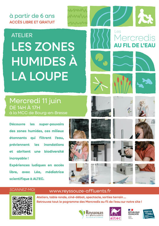 [Les Mercredis au fil de l'eau] Atelier junior "les zones humides à la loupe"_Bourg-en-Bresse