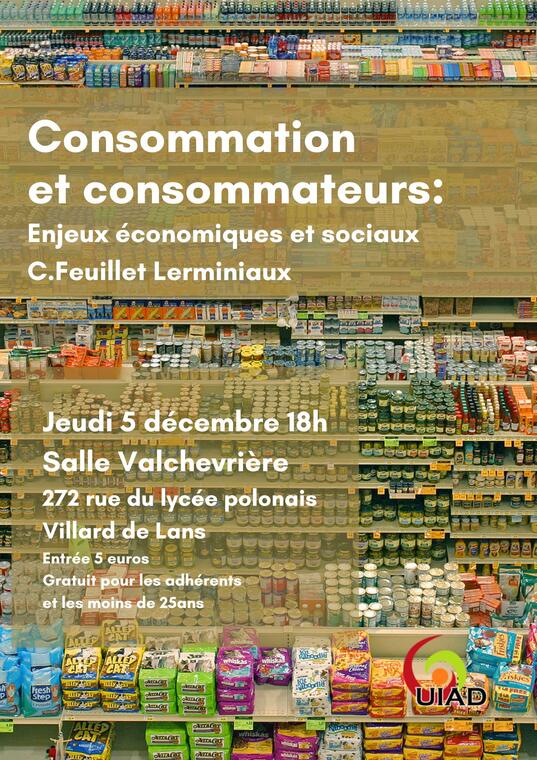 Conférence - Consommation et consommateurs : enjeux économiques et sociaux._Villard-de-Lans